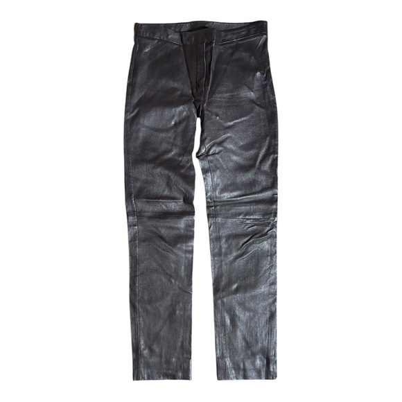 Maison Ullens Leather Leggings Brown - Picture 2 of 6